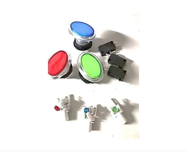 Botón Para Maquina Pokar Juego De 3 Colores