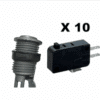 Botón Para Maquinita Arcade 10 Piezas + 10 Micro Switch